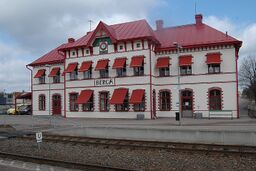 Berga järnvägsstation i april 2010