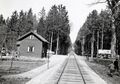 Valje banvaktsstuga - april, 1958 - Foto: SJ banavdelning