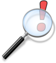 Magnifying glass icon mgx1.svg