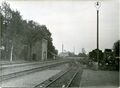 Bangården - I bakgrunden syns Mörbylånga sockerbruk LP - riktning mot Färjestaden - Ottenby - 1932 - Foto: Gunnar Östberg - JVM