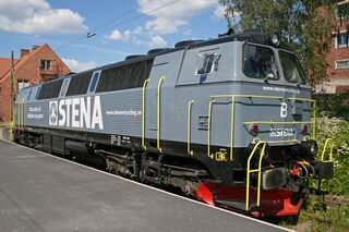 Ett TMZ-lok på stationen i Östersund